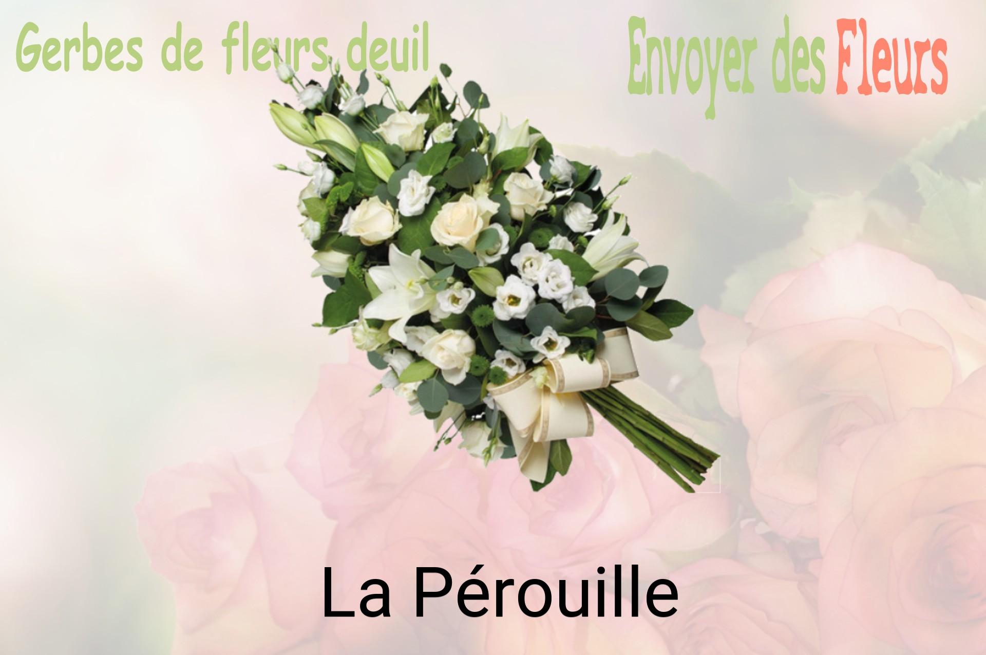 Gerbe de fleurs de deuil livrée à La Pérouille